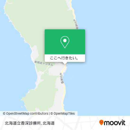 北海道立香深診療所地図