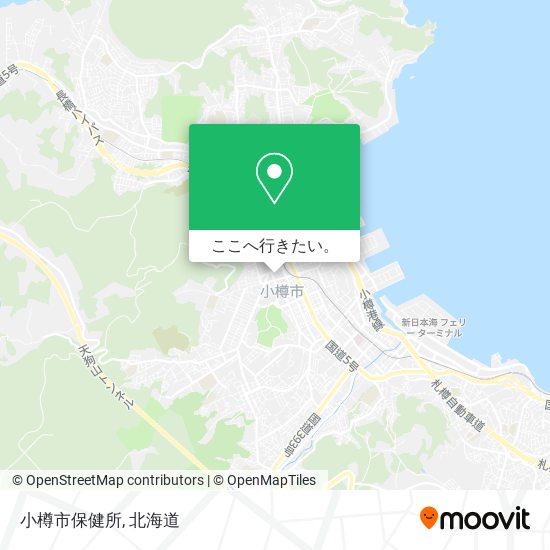 小樽市保健所地図