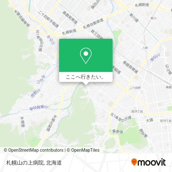 札幌山の上病院地図