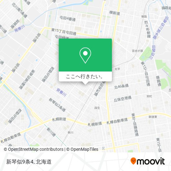 新琴似9条4地図