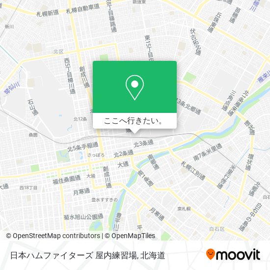 日本ハムファイターズ 屋内練習場地図
