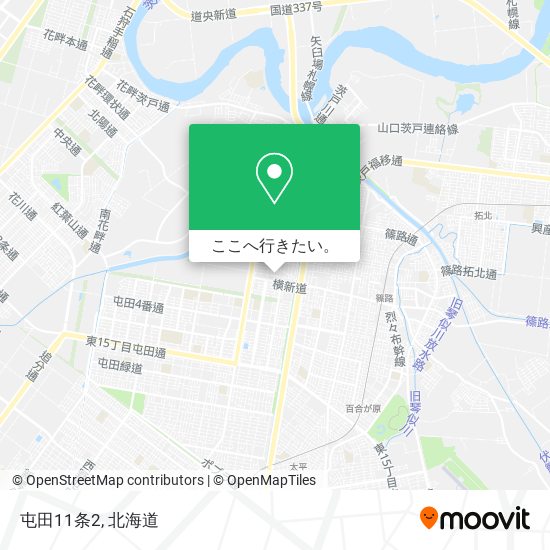 屯田11条2地図