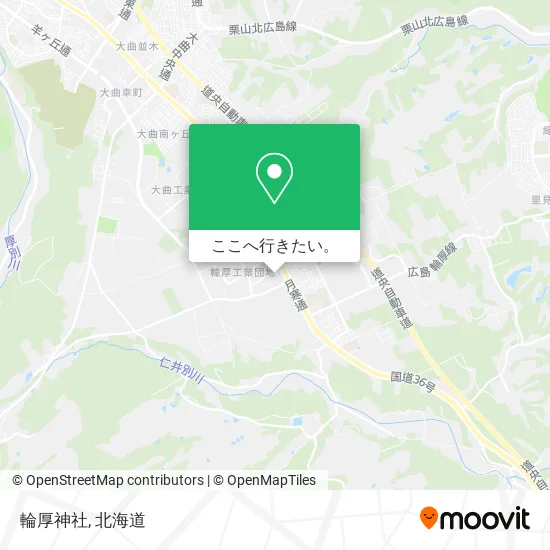 輪厚神社地図