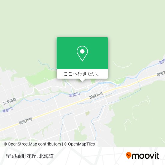 留辺蘂町花丘地図