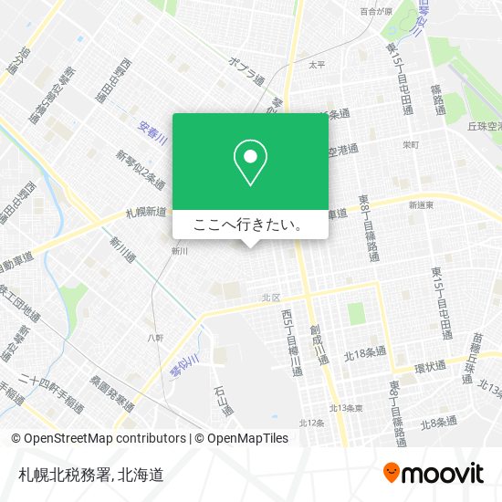札幌北税務署地図