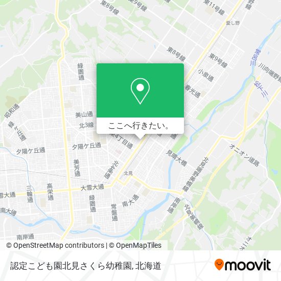 認定こども園北見さくら幼稚園地図