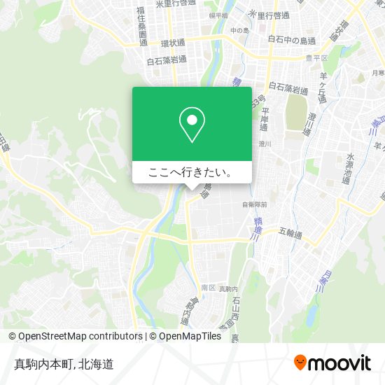 真駒内本町地図