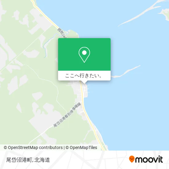 尾岱沼港町地図