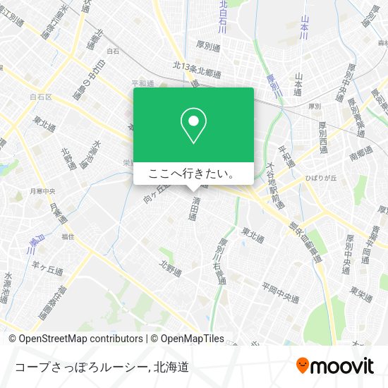 コープさっぽろルーシー地図