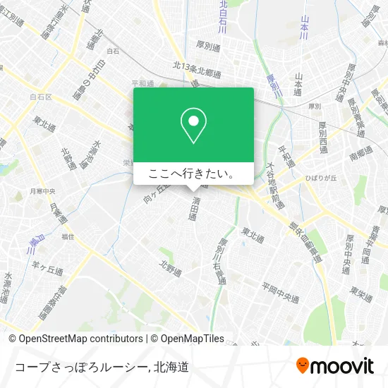 コープさっぽろルーシー地図