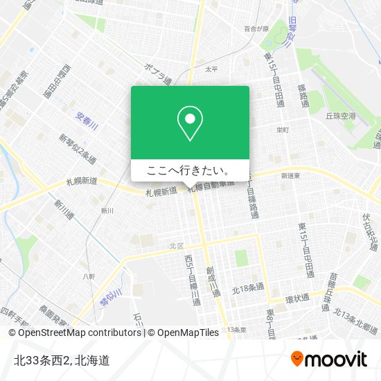 北33条西2地図