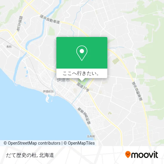 だて歴史の杜地図
