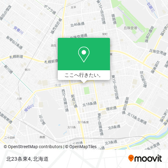 北23条東4地図