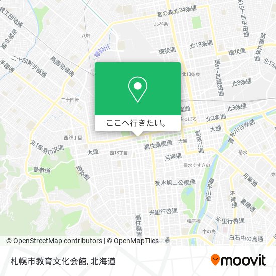 札幌市教育文化会館地図