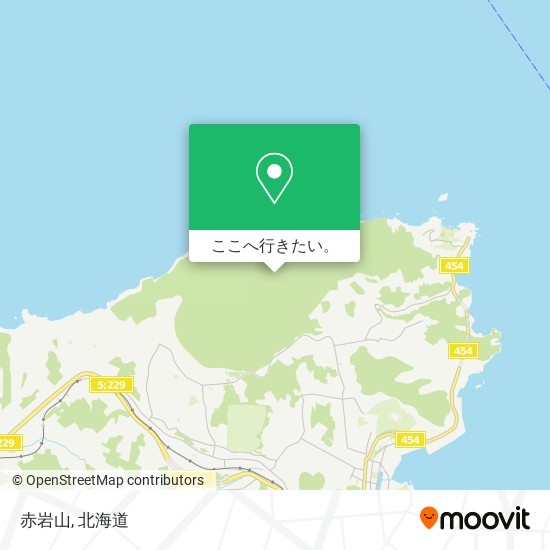 赤岩山地図