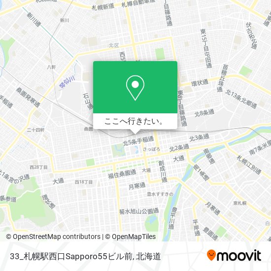 33_札幌駅西口Sapporo55ビル前地図