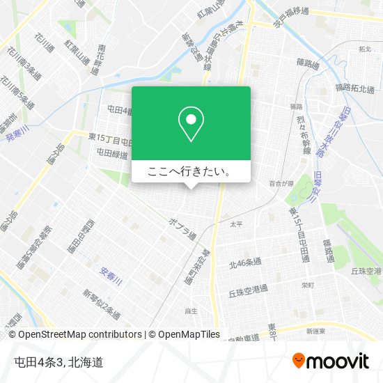 屯田4条3地図