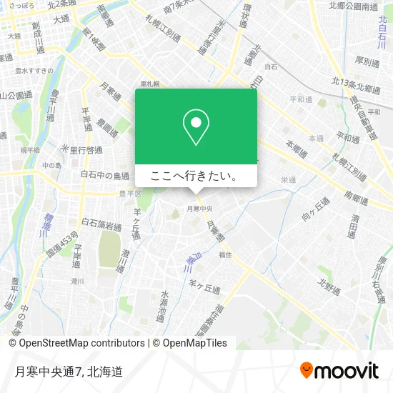 月寒中央通7地図