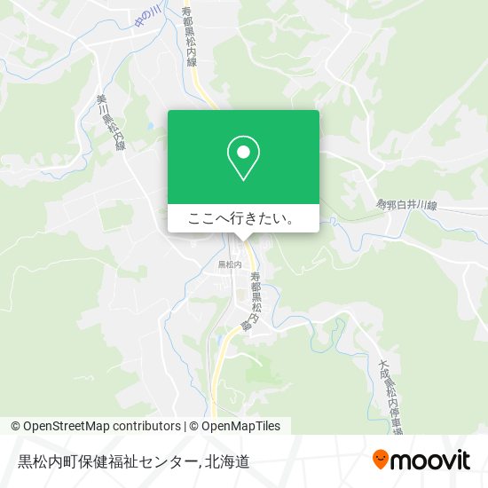 黒松内町保健福祉センター地図