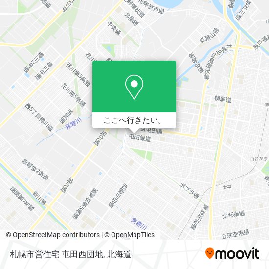 札幌市営住宅 屯田西団地地図