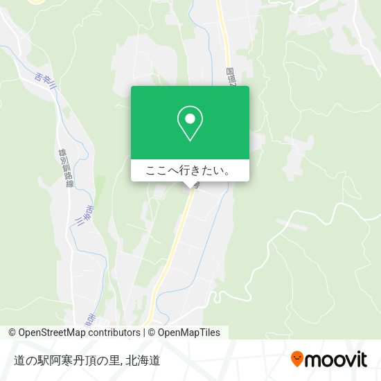 道の駅阿寒丹頂の里地図