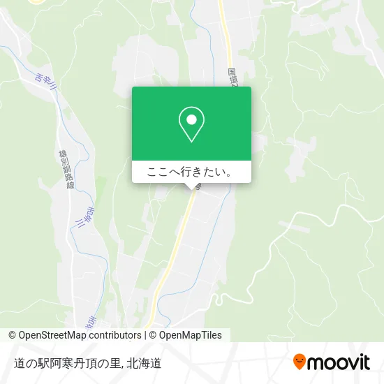 道の駅阿寒丹頂の里地図