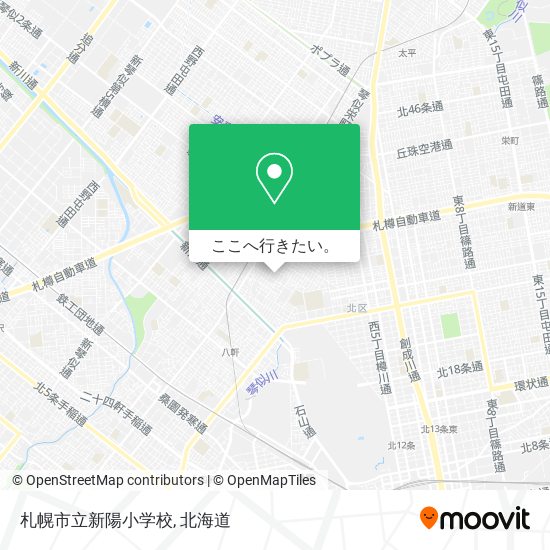 札幌市立新陽小学校地図
