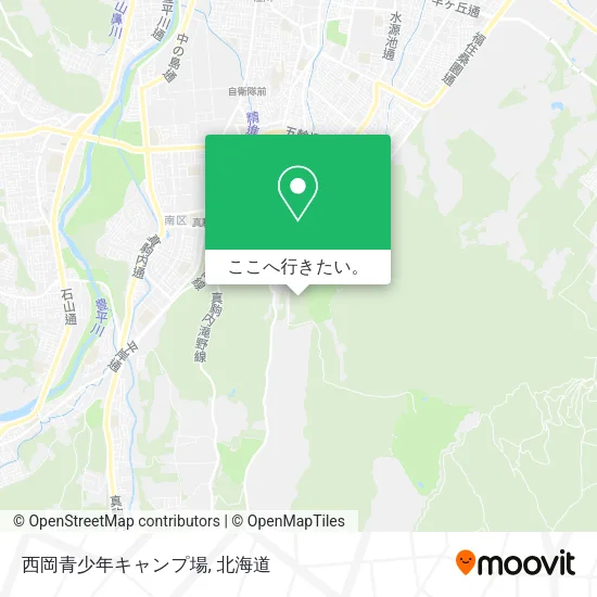 西岡青少年キャンプ場地図