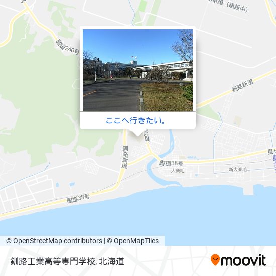釧路工業高等専門学校地図