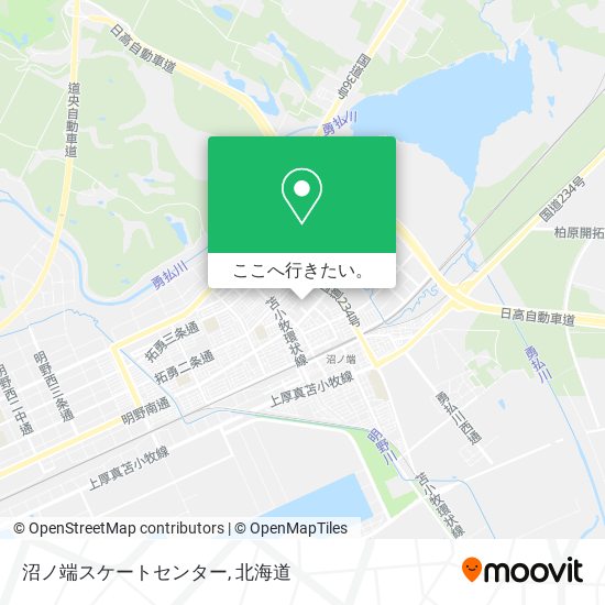 沼ノ端スケートセンター地図