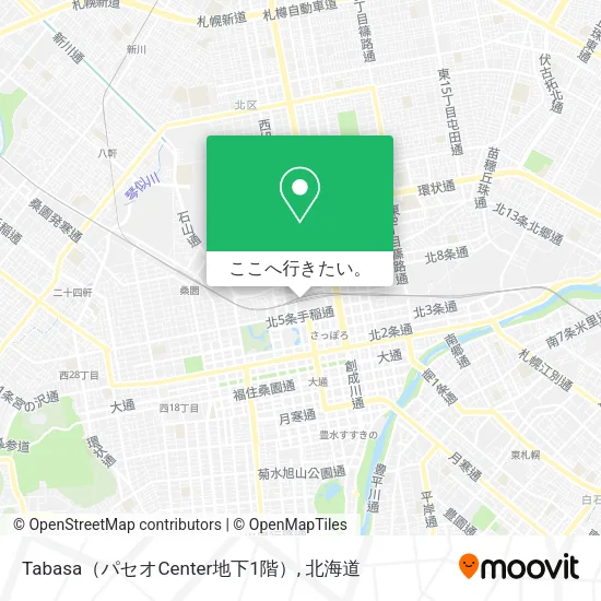 Tabasa（パセオCenter地下1階）地図