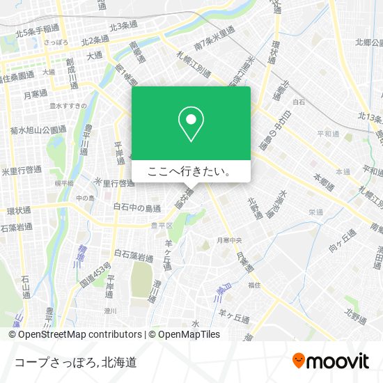 コープさっぽろ地図