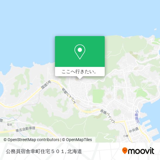 公務員宿舎幸町住宅５０１地図