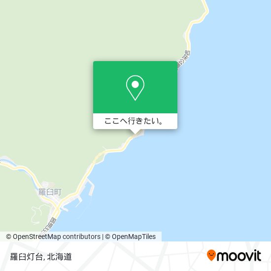 羅臼灯台地図