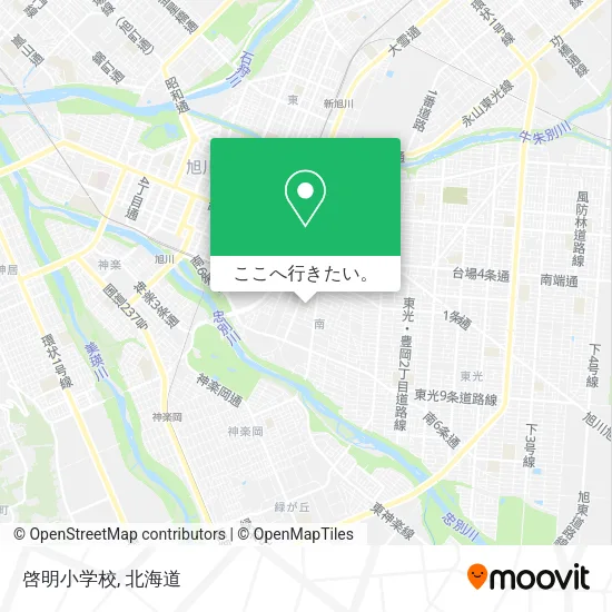 啓明小学校地図