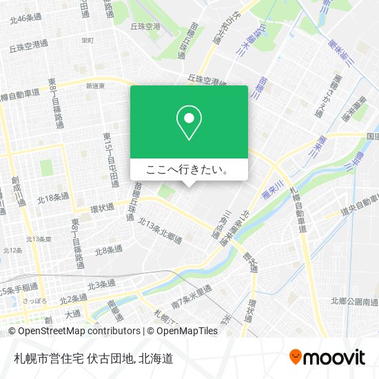 札幌市営住宅 伏古団地地図