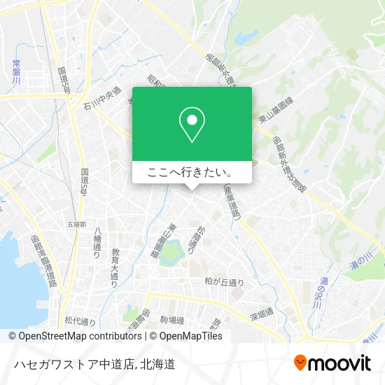 ハセガワストア中道店地図