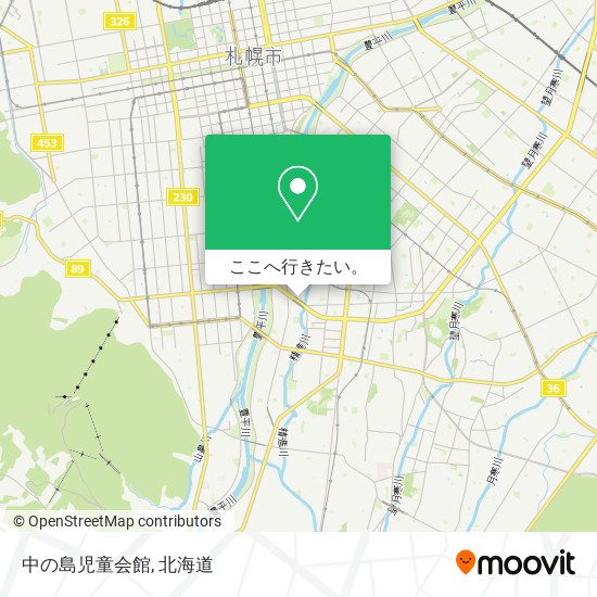 バスで札幌市の中の島児童会館への行き方 Moovit