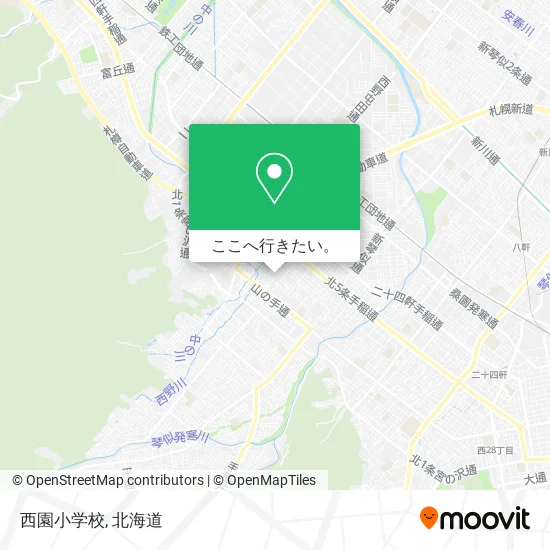 西園小学校地図