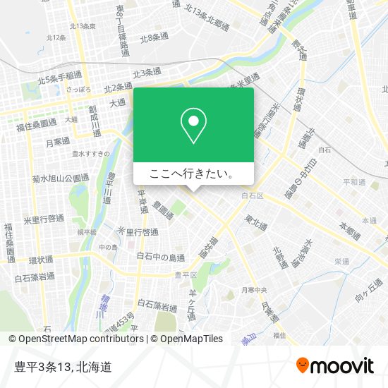 豊平3条13地図