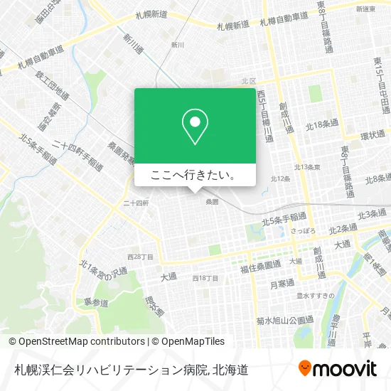 札幌渓仁会リハビリテーション病院地図