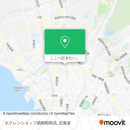 ホクレンショップ函館昭和店地図