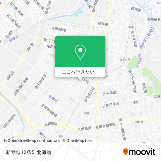 新琴似12条5地図