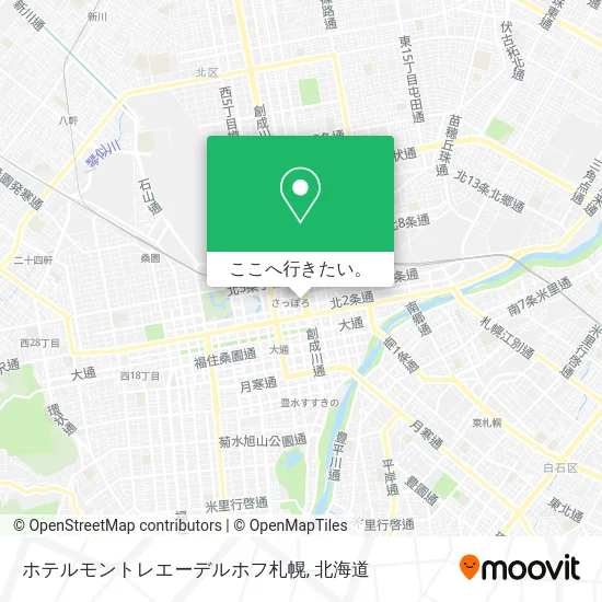 ホテルモントレエーデルホフ札幌地図