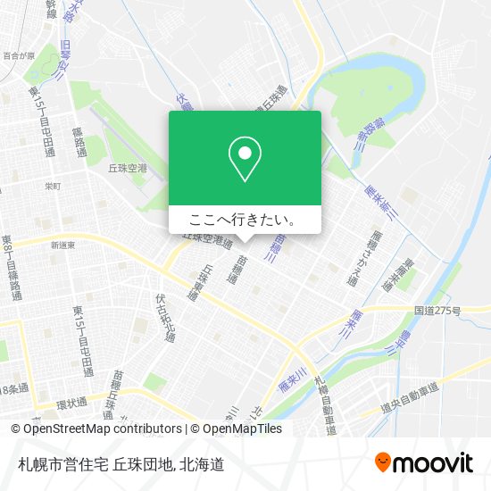 札幌市営住宅 丘珠団地地図