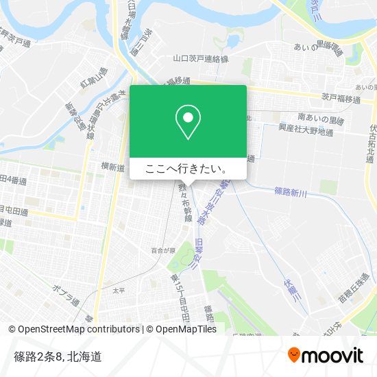 篠路2条8地図