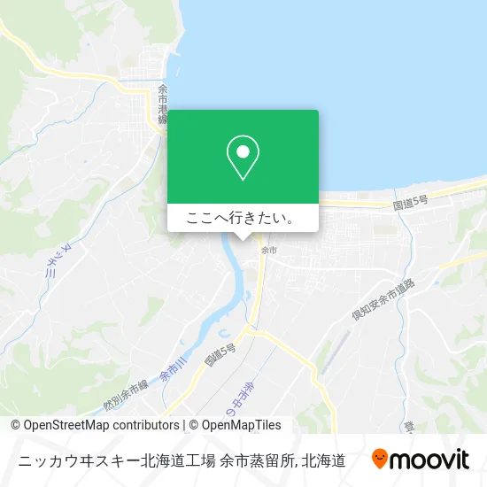 ニッカウヰスキー北海道工場 余市蒸留所地図