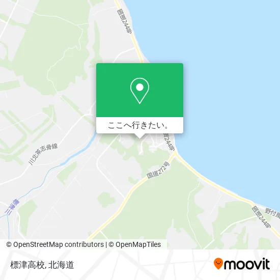 標津高校地図