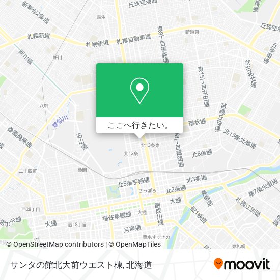 サンタの館北大前ウエスト棟地図