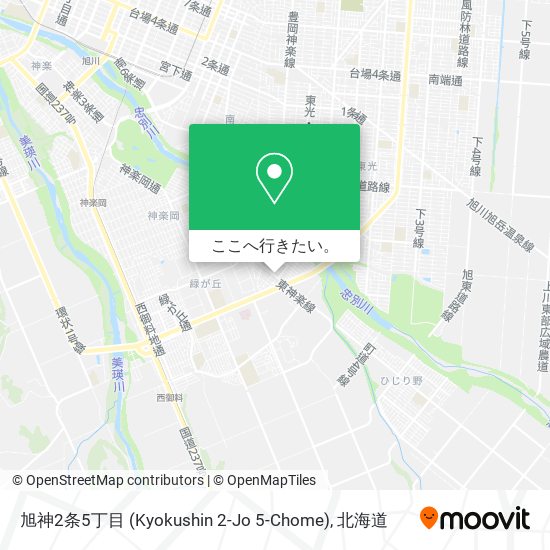 旭神2条5丁目 (Kyokushin 2-Jo 5-Chome)地図